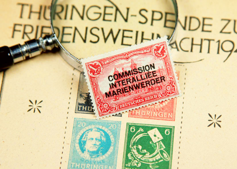 Briefmarken Thüringen Deutsches Reich Marienwerder