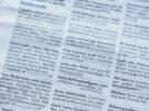 Zeitung mit Kleinanzeigen und Ankaufsgesuchen